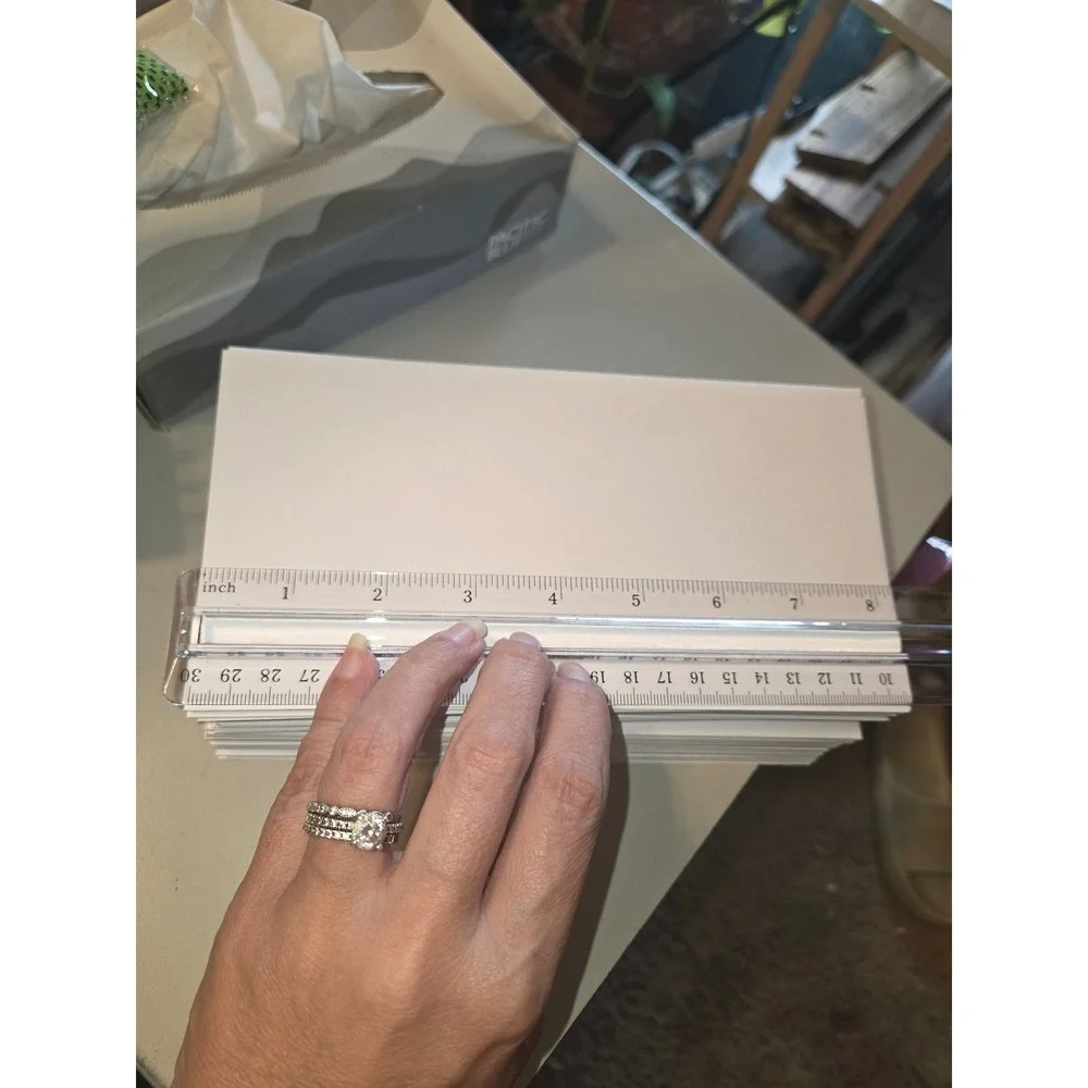 100 White Invitation Envelopes 4 x 8 Inch Rectangular Mailing Set